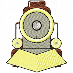 Trains Embroidery Design 7